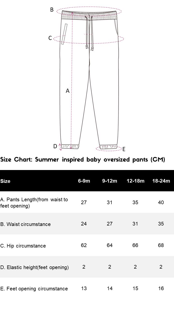 Summer-inspired baby oversized sweatsuit set