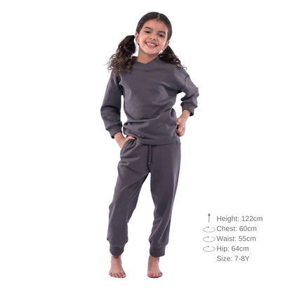 Winter-inspired kids oversized sweatsuit