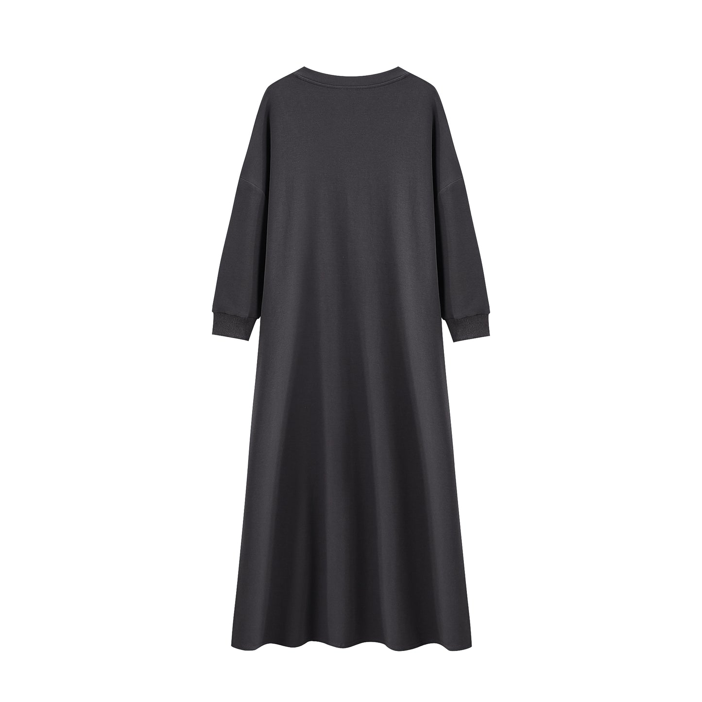 Winter-inspired oversized nursing dress