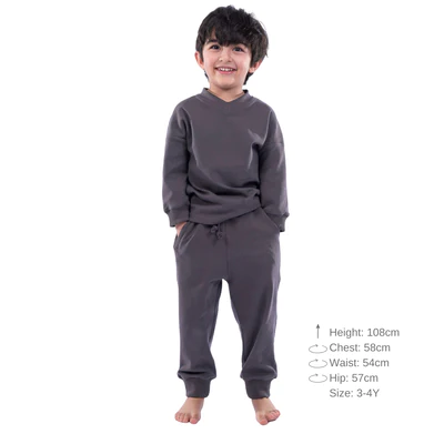 Winter-inspired kids oversized sweatsuit