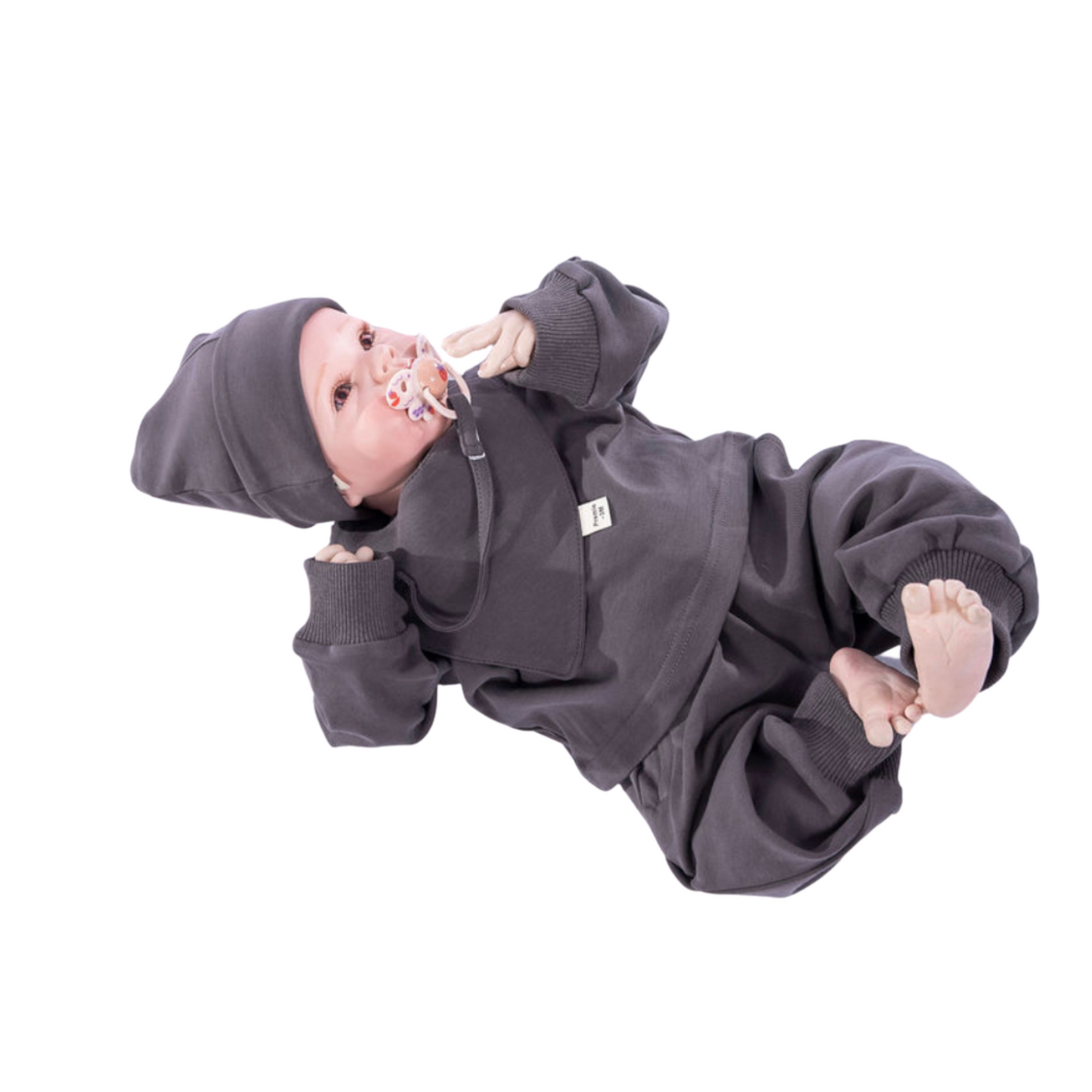 Winter-inspired baby oversized sweatsuit set